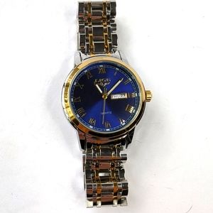 NIB LIGE men's water resistant full stainless steel watch